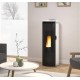 Stufa a pellet La Nordica Extraflame Luisella 5kW stretta ventilata Bordeaux