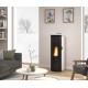 Pellet stove La Nordica Extraflame Amika 8kW waterproof ventilated Black