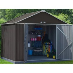 Metal Garden Shed Habrita 299x249xh249 Double sloped roof