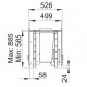 Houten inzetstuk Bronpi Cairo 90-D Double Face Vision 14kW met luchtinlaat