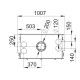 Houten inzetstuk Bronpi Cairo 90-D Double Face Vision 14kW met luchtinlaat