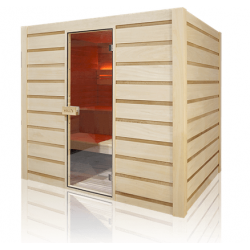 Sauna Eccolo 6 places Holl’s Pack complet Poêle 4.5kW et pierres inclus