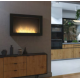 Infire Murall 800 Bioethanol Fireplace with Glass 2 kW Black