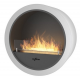 Infire Incyrcle Bioethanol Fireplace with Glass 2 kW White
