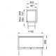 Bronpi Cairo 110-D Inserto de madera de 2 ventanas Visión lateral derecha 15kW