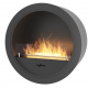 Infire Incyrcle Suspended Bioethanol Fireplace 2 kW Black with Glass