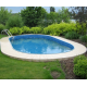 Piscine Ovale Ibiza Azuro 800x416 H150 avec Filtre à Sable