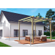 Freestanding solid wood pergola Madrid 4.20x4.20m 17m2