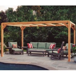 Freestanding pergola in raw wood Alicante 600x300cm 18m2