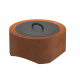 Round Corten Steel Fire Bowl 70 cm Infire