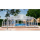 Mid-height pool enclosure Abrisol Tabarca Fixed veranda 15x550m