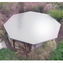 Winter cover for octagonal wooden pools 530 grey P-PB 580