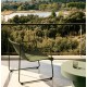 Fauteuil de jardin Rina en acier vert et corde verte VeryForma