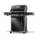 Barbacoa de gas Napoleon Rogue® PRO 425 negra BB SIZZLE ZONE™ y 4 quemadores incluyendo un lado