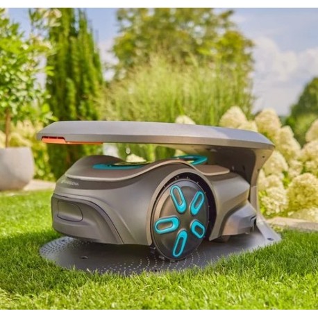 Gardena Robot Sileno Free e Max Riparo per tosaerba
