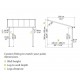 Pérgola de pared Olympia 3x4,25m de aluminio blanco y policarbonato Canopia