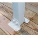 Pérgola de pared Olympia 3x4,25m de aluminio blanco y policarbonato Canopia