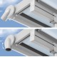 Pérgola de pared Olympia 3x4,25m de aluminio blanco y policarbonato Canopia