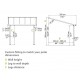 Pérgola de pared Olympia 3x7,30m de aluminio gris y policarbonato Canopia