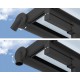 Pérgola de pared Olympia 3x7,30m de aluminio gris y policarbonato Canopia