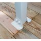 Pérgola de pared Olympia 3x5,46m de aluminio blanco y policarbonato Canopia