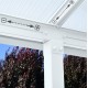 Pergola addossata Olympia 3x5,46m in alluminio bianco e Canopia in policarbonato