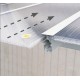 Pérgola de pared Olympia 3x5,46m de aluminio blanco y policarbonato Canopia