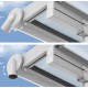 Pérgola de pared Olympia 3x5,46m de aluminio blanco y policarbonato Canopia